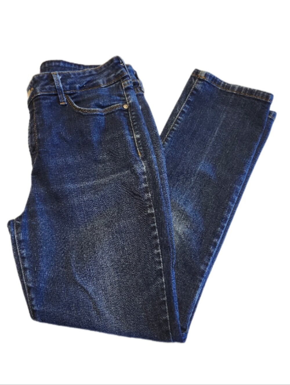 NYDJ (Not Your Daughter's Jeans) Dark Blue Wash Skinny Ankle Jeans, 10